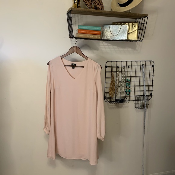 Pink Shift Dress with cut out sleeves (PS) - Picture 2 of 5